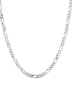 For You Collection Sterling Silver Medium Figaro Chain