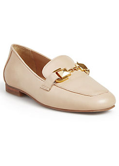 Freemans Beige Leather Loafers