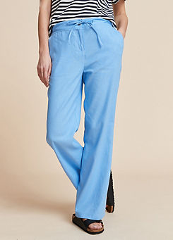 Freemans Light Blue Linen Trousers