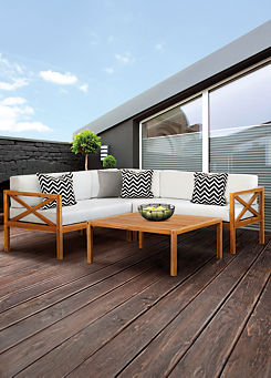Greenhurst Kemberton Hardwood Outdoor Corner Sofa Set