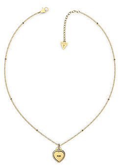 Guess Fine Heart Gold Plated Necklace