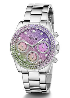 Guess Ladies Silver Tone Sol Watch