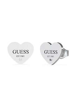 Guess Studs Party’ Plain Heart Earrings
