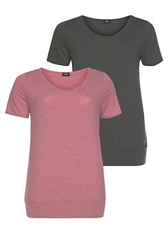 H.I.S Pack of 2 Workout T-Shirts