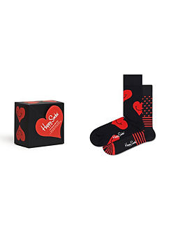 Happy Socks Womens 2-Pack I Heart You Socks Gift Set