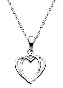 Heritage Sterling Silver Celtic Open Heart Necklace