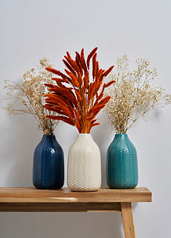 Herringbone Ceramic Vase