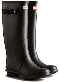 Hunter Huntress Black Wide Leg Wellington Boots