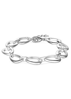 Inicio Recycled Sterling Silver Plated Open Link Bracelet - Gift Pouch