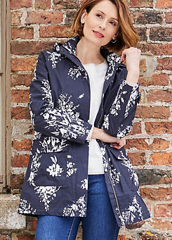 Kaleidoscope Floral Waterproof Cotton Rain Jacket
