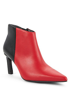 Kaleidoscope True Red & Black Two-Colour Shoes Boots