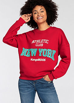 KangaROOS New York Front Print Sweatshirt