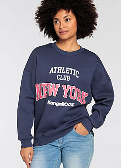 KangaROOS New York Front Print Sweatshirt