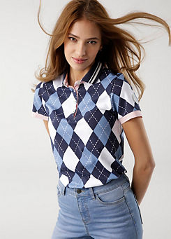 KangaROOS Patterned Polo Shirt