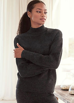 LASCANA Long Sleeve Knitted Sweatshirt