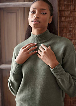 LASCANA Long Sleeve Knitted Sweatshirt