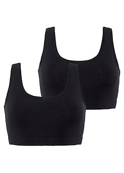 LASCANA Pack of 2 Non Wired Bralettes