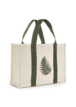 LASCANA Palm Leaf Print Shopper Bag