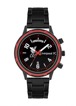 Liverpool FC Official Men’s Black Sports Bracelet Watch