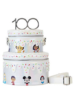 Loungefly Disney 100 Celebration Cake Crossbody Bag