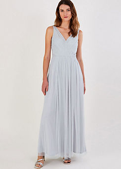 Monsoon Anne Sustainable Mesh Maxi Dress