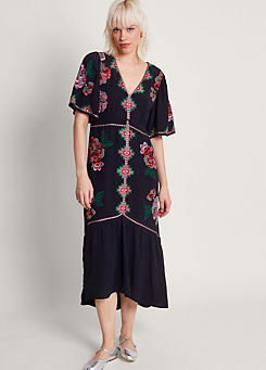 Monsoon Everly Embroidered Tea Dress