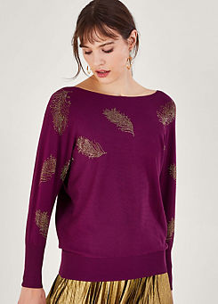 Monsoon Fawn Feather Jumper