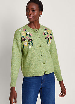 Monsoon Fay Floral Embroidered Cardigan