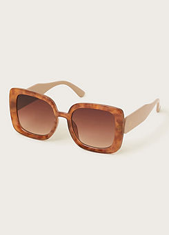 Monsoon Mottled Square Sunglasses