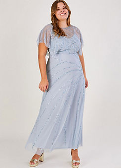 Monsoon Sienna Embellished Maxi Dress with Recycled Polyester