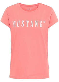 Mustang Logo Print Short Sleeve T-Shirt