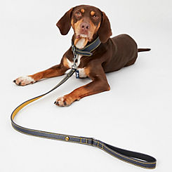 Navy Leather Dog Lead by Joules