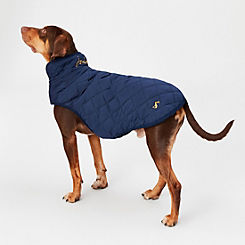 Navy Quilted Dog Coat by Joules