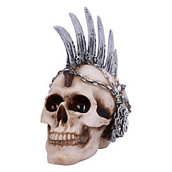 Nemesis Now Chain Blade Mohawk Halloween Skull Ornament