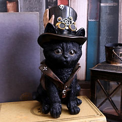 Nemesis Now Cogsmiths Adorable Steampunk Cat Figurine