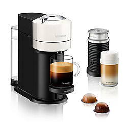 Nespresso by Magimix Vertuo Next Pod Coffee Machine with Milk Frother- White 11710
