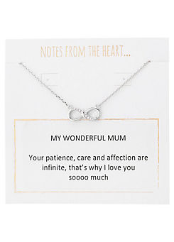 Notes From The Heart - My Wonderful Mum - Infinity Pendant