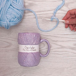 Novelty ’Crocheter: One Armed Hooker’ Purple Crochet Mug by Boxer Gifts