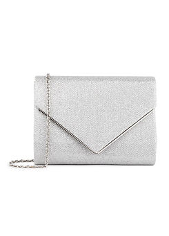 Paradox London Glitter Mesh ’Darcy’ Envelope Clutch Bag