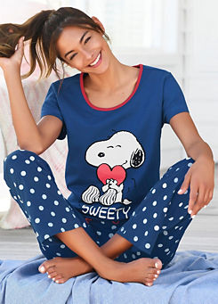 Peanuts Snoopy Print Pyjamas
