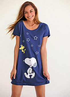Peanuts Snoopy Printed Night Shirt