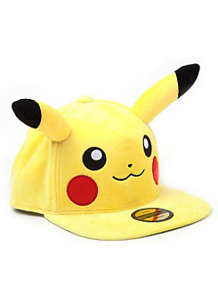 Pokemon Pikachu Plush with Ears Snapback Baseball Cap