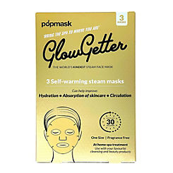 Popmask Pack of 3 Glow Getter Steam Face Masks