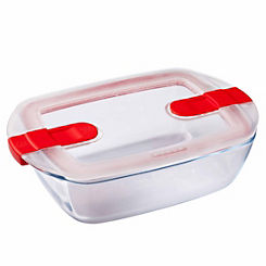 Pyrex Glass 1.1L Rectangle Dish with Lid