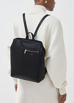 Radley London Black Pockets Icon Medium Ziptop Backpack
