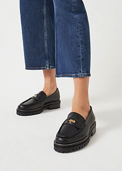 Radley London Black Thistle Grove Chunky Penny Loafers