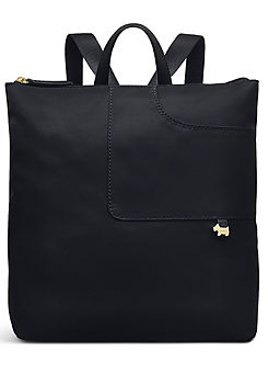 Radley London Pocket Essentials Black Responsible Medium Ziptop Backpack