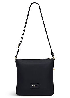 Radley London Pocket Essentials Black Responsible Small Ziptop Crossbody Bag