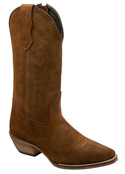 Ravel Rust Taylor Suede Cowboy Boots