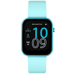 Reflex Active Series 12 Bright Blue Strap Smart Watch